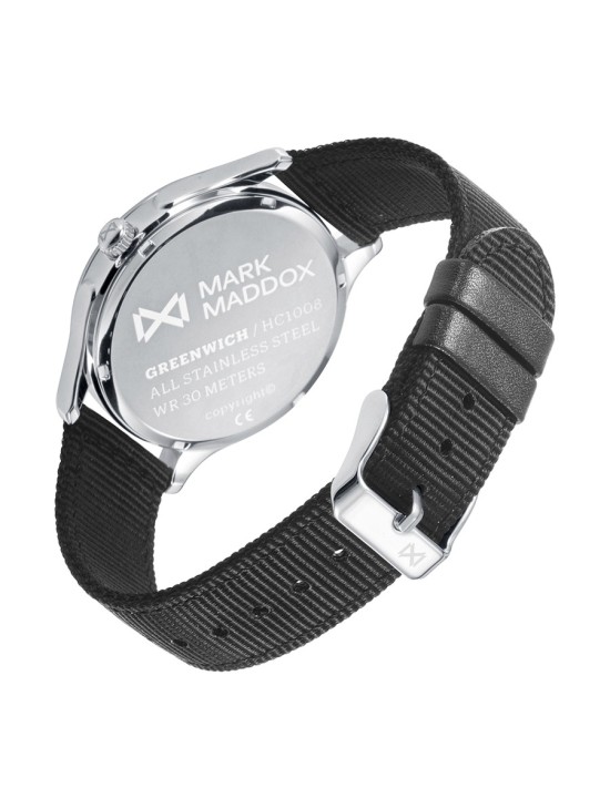 Relógio Mark Maddox HC1008-57 Homem Aço com Correia Nylon Preta