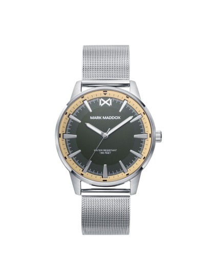 Reloj Mark Maddox HM0141-67 Hombre Acero con bisel dorado