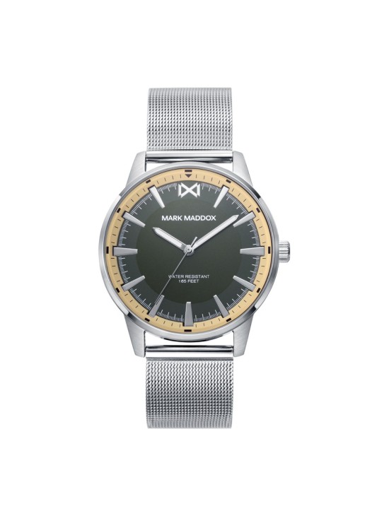 Mark Maddox HM0141-67 Men's Steel Watch with Gold Bezel