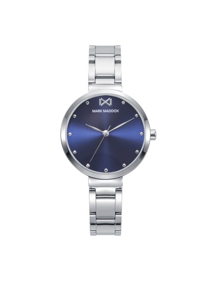Relógio Mulher Mark Maddox MM1005-37 Aço com Mostrador Azul