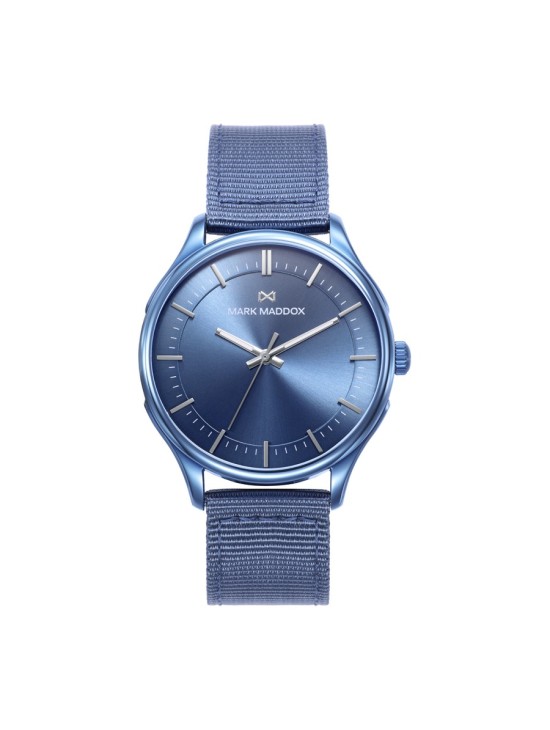 Relógio Homem Mark Maddox HC1008-37 Nylon Azul e Aço