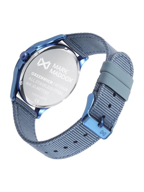 Mark Maddox HC1008-37 Men's Blue Nylon Steel Watch