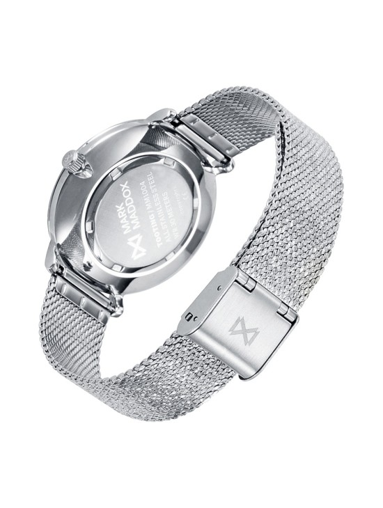 Reloj Mujer Mark Maddox MM1004-33 Acero y esfera azul con circonitas