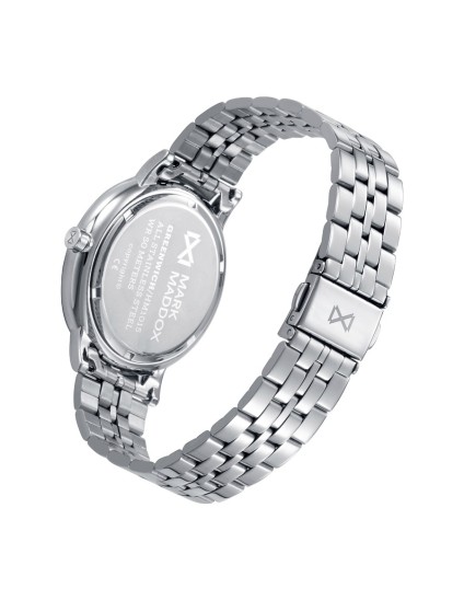Mark Maddox HM1015-14 Men's Silver Steel Watch with Grey Dial