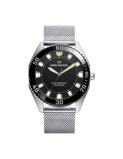 Mark Maddox HM0128-57 Men's Steel Watch with Black Dial