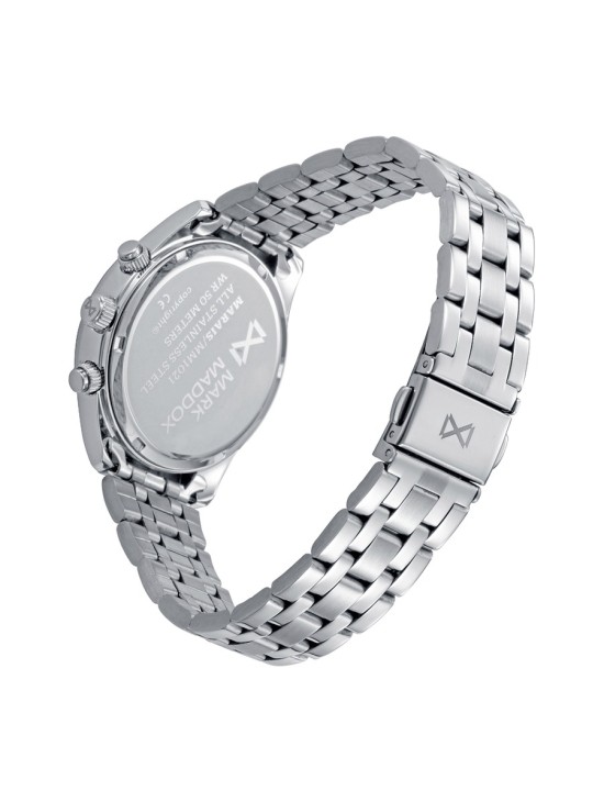 Relógio Mark Maddox MM1021-35 Mulher Aço Prateado Elegante Multifun
