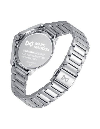 Mark Maddox MM1007-87 Women's Silver Steel Watch with Zirconia