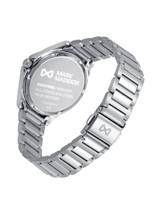 Mark Maddox MM1007-87 Women's Silver Steel Watch with Zirconia