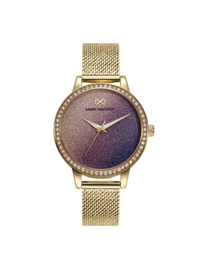 Mark Maddox MM0129-90 Women's Watch Gold Plated Steel