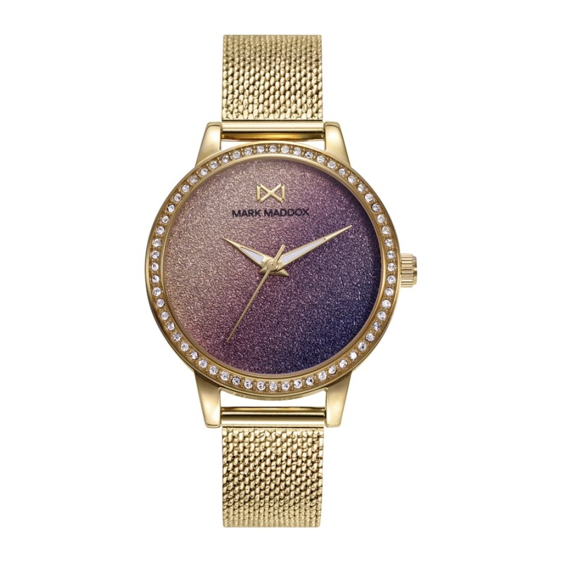 Mark Maddox MM0129-90 Women's Watch Gold Plated Steel