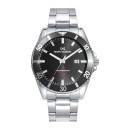Mark Maddox Mission HM0138-57 Men's Steel Watch with Black Bezel