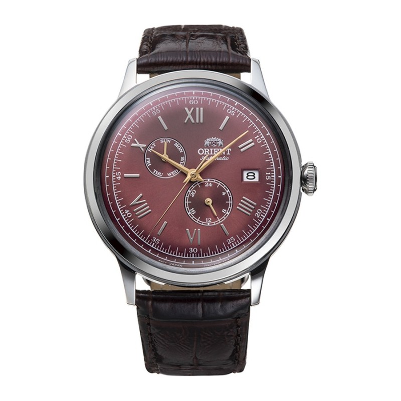 Relógio Orient RA-AK0705R30B Homem Automático Aço e Pele