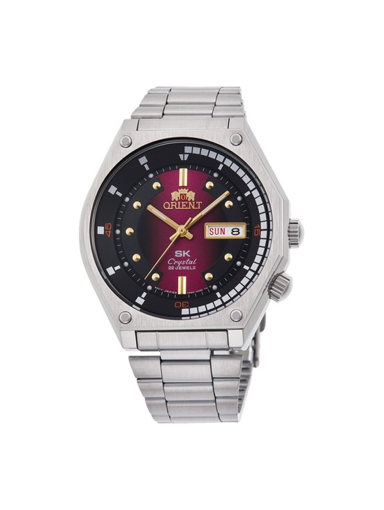 Relógio Orient 147-RA-AA0B02R39B Homem Aço Inoxidável Esfera Bicolo