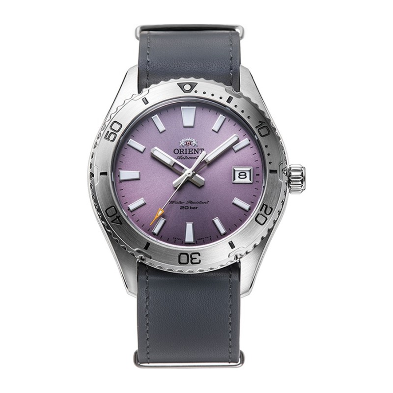Orient Men's Automatic Watch 147-RA-AC0Q07V30B Grey Leather