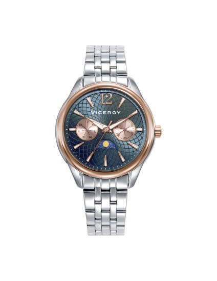 Viceroy 401236-35 Women's Rose IP Steel Multifunction Moonphase Wat