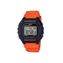 Casio W-218H-4B2 Digital Watch Orange and Black 5 ATM