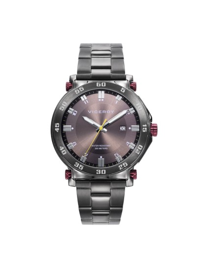 Reloj Viceroy 401277-17 Hombre Acero IP Gris y Rojo