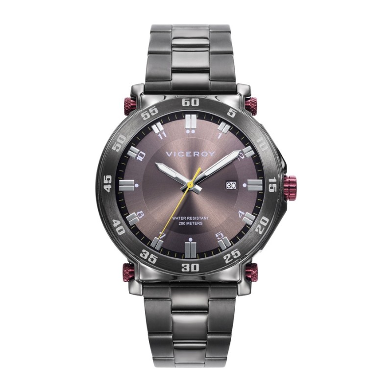 Reloj Viceroy 401277-17 Hombre Acero IP Gris y Rojo