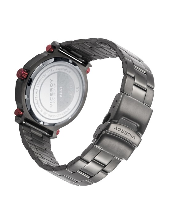 Reloj Viceroy 401277-17 Hombre Acero IP Gris y Rojo