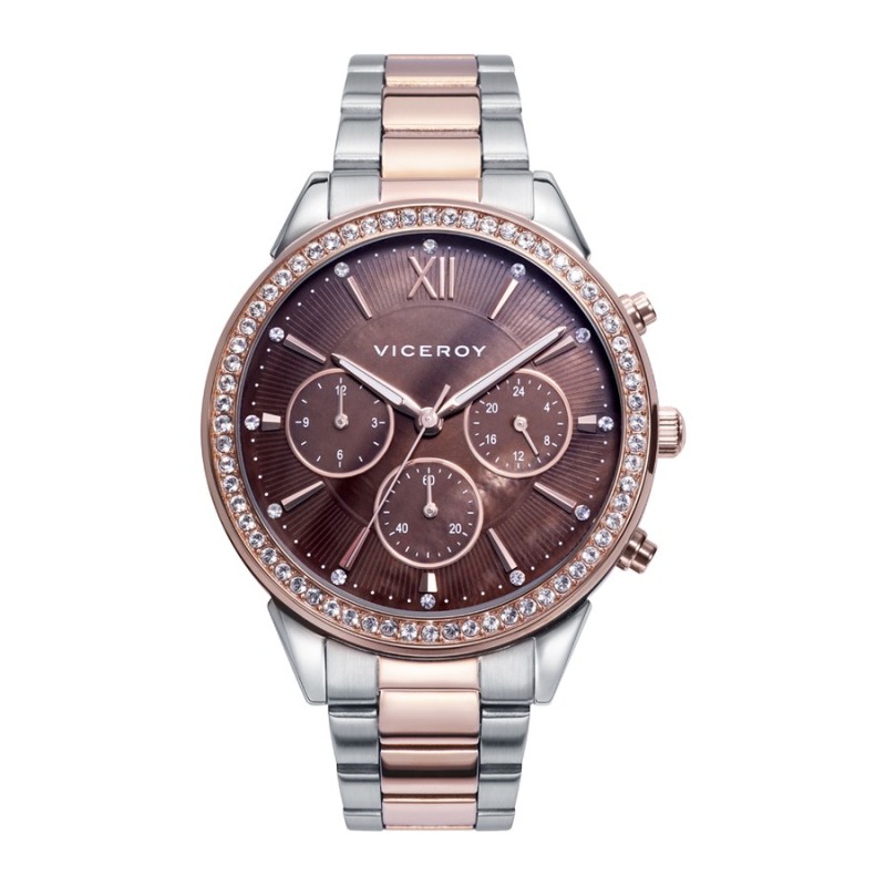 Viceroy 401262-43 Women's Bicolor Rose IP Steel Watch