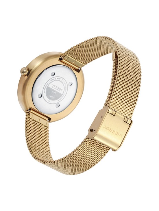 Reloj Viceroy 42424-66 Mujer Acero IP Dorado Esfera Verde
