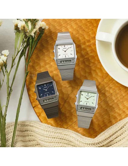 Casio AQ-800E-3A Green Analog Digital Watch | Joyeria Parejo