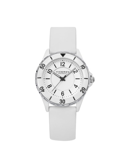 Reloj Viceroy 41116-09 Mujer Ecocerámica blanca con acero