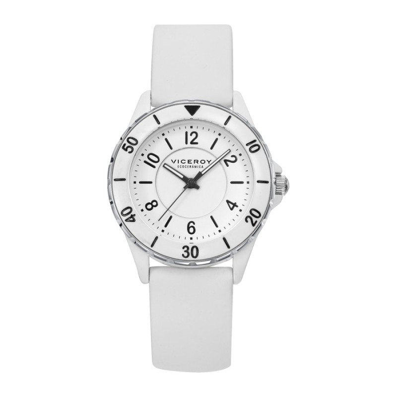 Reloj Viceroy 41116-09 Mujer Ecocerámica blanca con acero