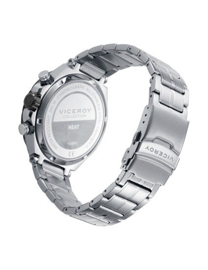 Viceroy 46841-57 Men's Steel Watch with Black Bezel