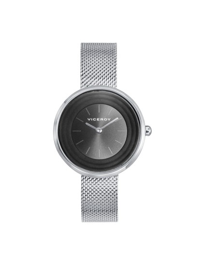 Reloj Viceroy 42424-56 Mujer acero malla milanesa esfera negra