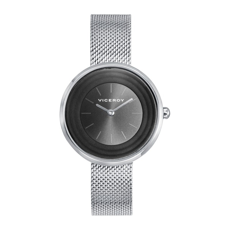 Reloj Viceroy 42424-56 Mujer acero malla milanesa esfera negra