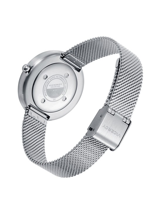 Reloj Viceroy 42424-56 Mujer acero malla milanesa esfera negra
