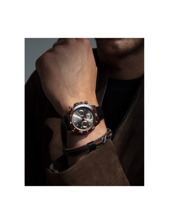 Relógio Viceroy 401401-17 Homem Aço IP Rosa e Cerâmica