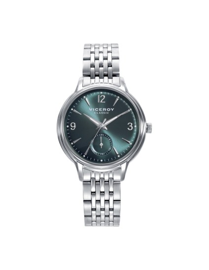 Viceroy Women's Watch 401250-65 Steel Bracelet Green Dial