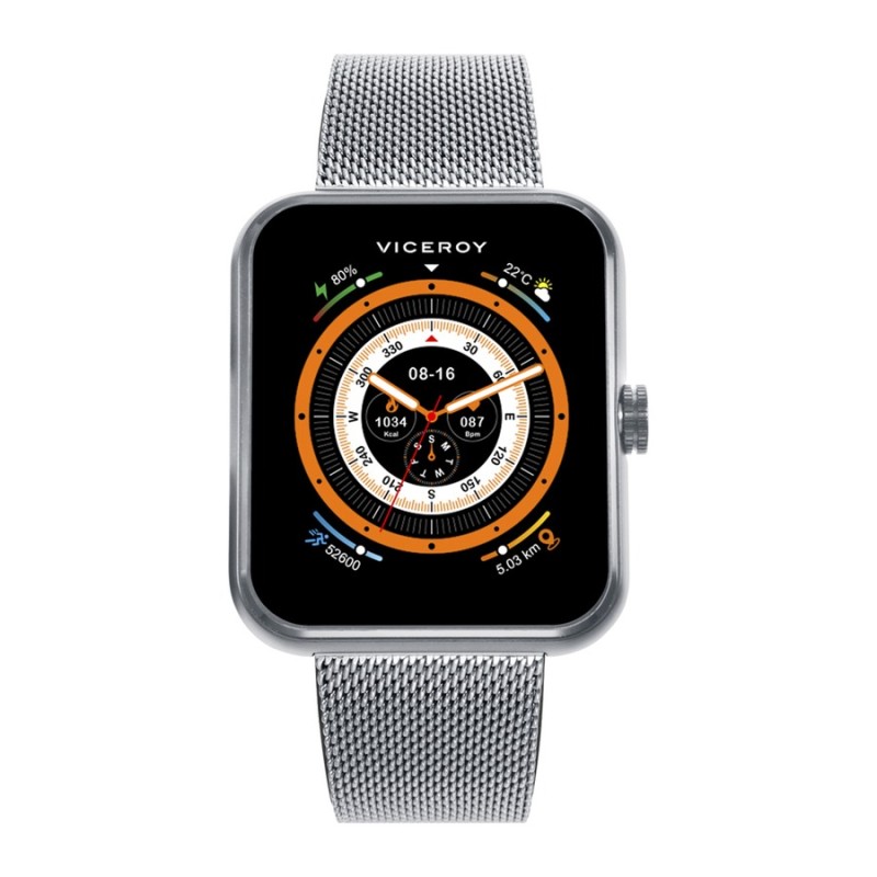 Viceroy 41165-10 Unisex Smartwatch Silver Aluminum Steel