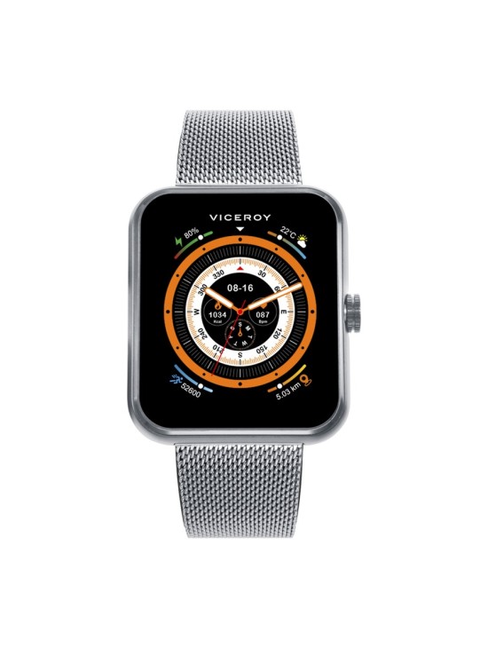 Viceroy 41165-10 Unisex Smartwatch Silver Aluminum Steel