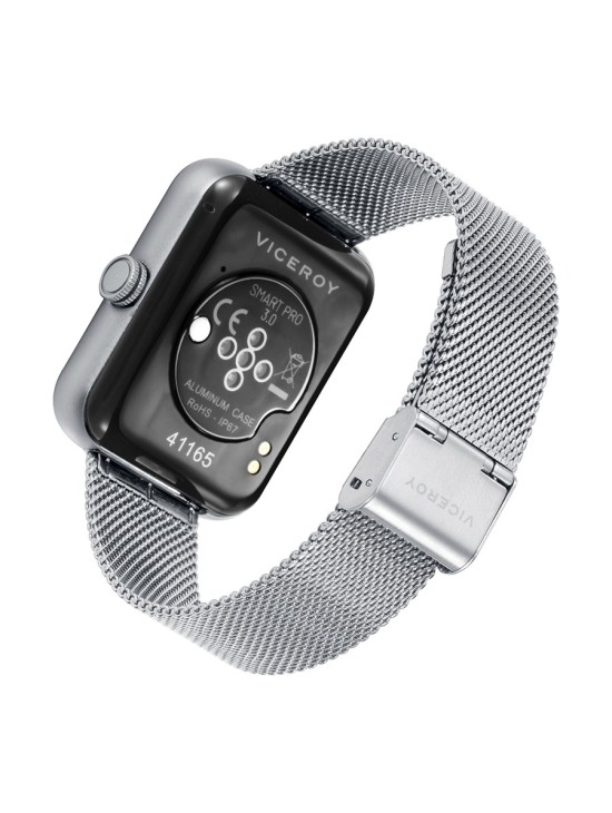 Reloj Smartwatch Unisex Viceroy 41165-10 Aluminio y Acero Plateado
