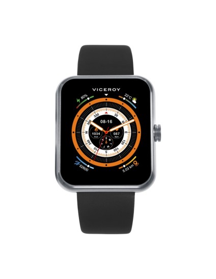 Reloj Smartwatch Unisex Viceroy 41165-10 Aluminio y Acero Plateado