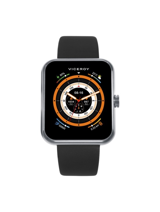 Reloj Smartwatch Unisex Viceroy 41165-10 Aluminio y Acero Plateado