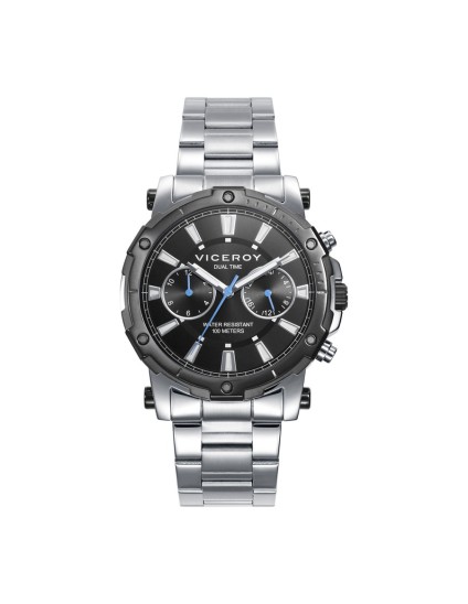 Relógio Viceroy 401317-57 Homem Aço IP Cinza e Preto Multifunções