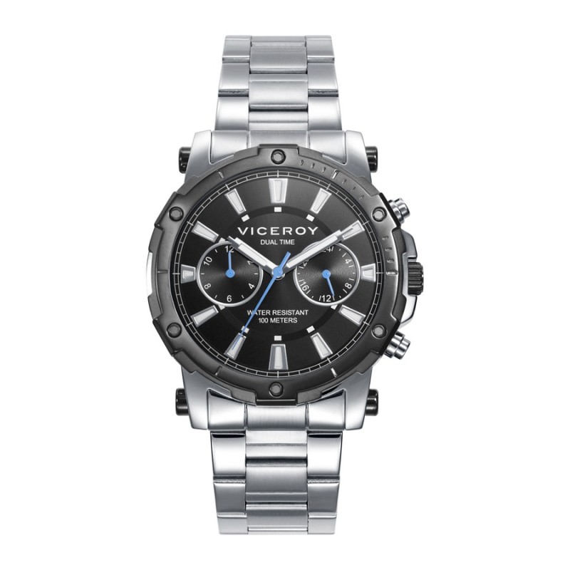 Reloj Viceroy 401317-57 Hombre Acero IP gris y negro, multifunción