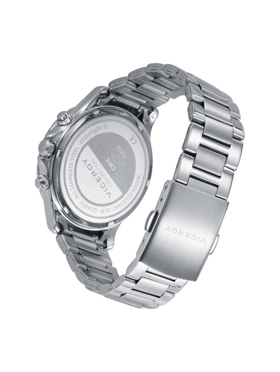 Reloj Viceroy Mujer 42434-53 Acero Esfera Negra Circonitas