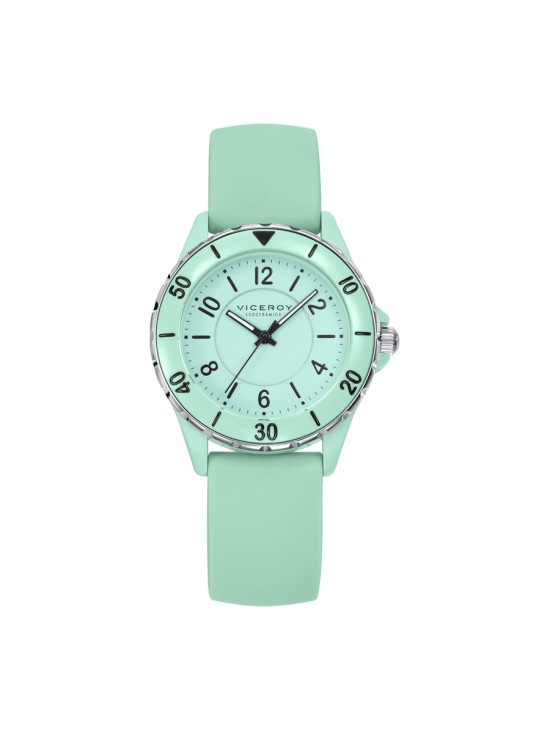 Viceroy 41116-69 Women's Watch Steel & Turquoise Ecoceramic