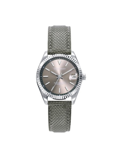 Viceroy 42436-17 Women's Watch Steel and Grey Nylon Strap