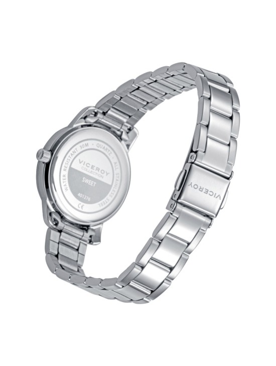 Relógio Viceroy 401276-04 para menina em aço clássico e resistente