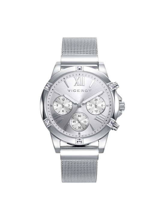 Relógio Viceroy 401168-83 Mulher Aço com Bracelete Malha Milanesa