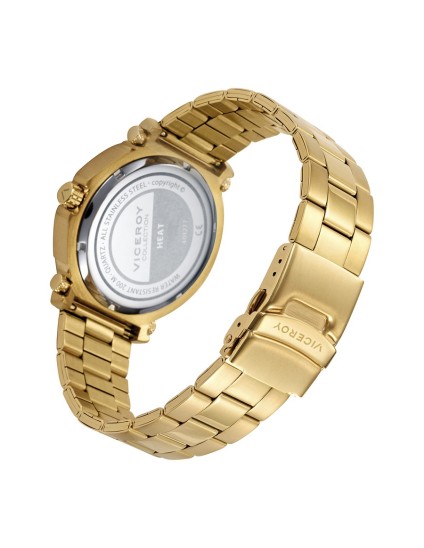 Reloj Viceroy 401277-57 Hombre acero con baño IP dorado y esfera negra