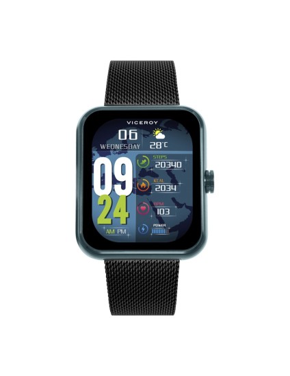Reloj Smartwatch Viceroy 41165-60 Aluminio Verde y Acero Negro