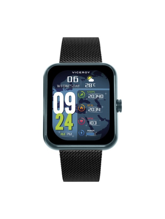Reloj Smartwatch Viceroy 41165-60 Aluminio Verde y Acero Negro