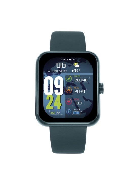 Reloj Smartwatch Viceroy 41165-60 Aluminio Verde y Acero Negro